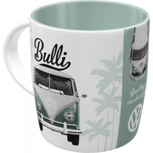 VW T1 Bulli Bus Van Keramik Tasse Kaffetasse Teetasse Becher Glas Picknickgeschirr Kaffee Tee