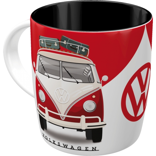 VW Bulli Tasse Kaffeetasse Volkswagen Bus Mug Teetasse Service Werkstatt Urlaub 