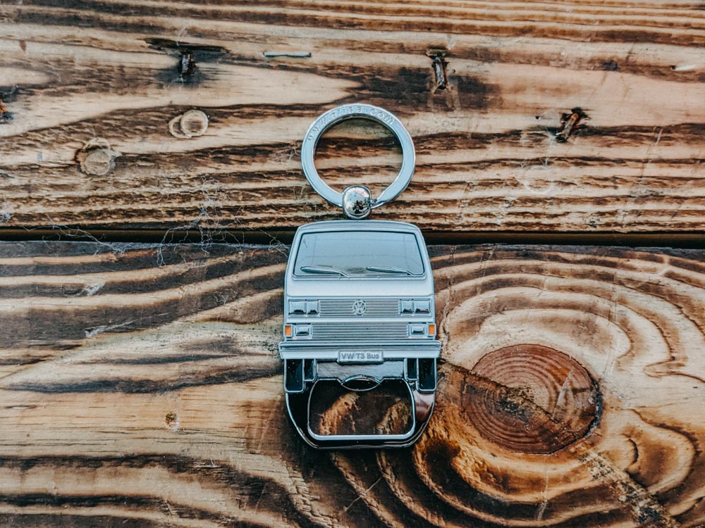 VW T3 Schlüsselanhänger aus Holz Personalisiert Bulli Geschenk